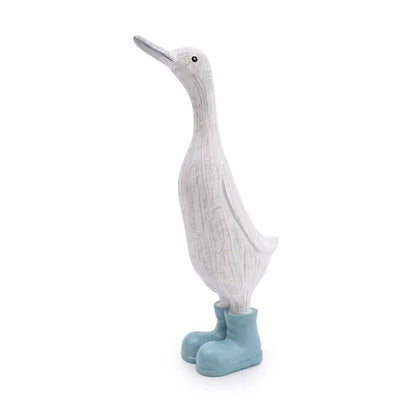 Large Duck in Light Blue Wellies