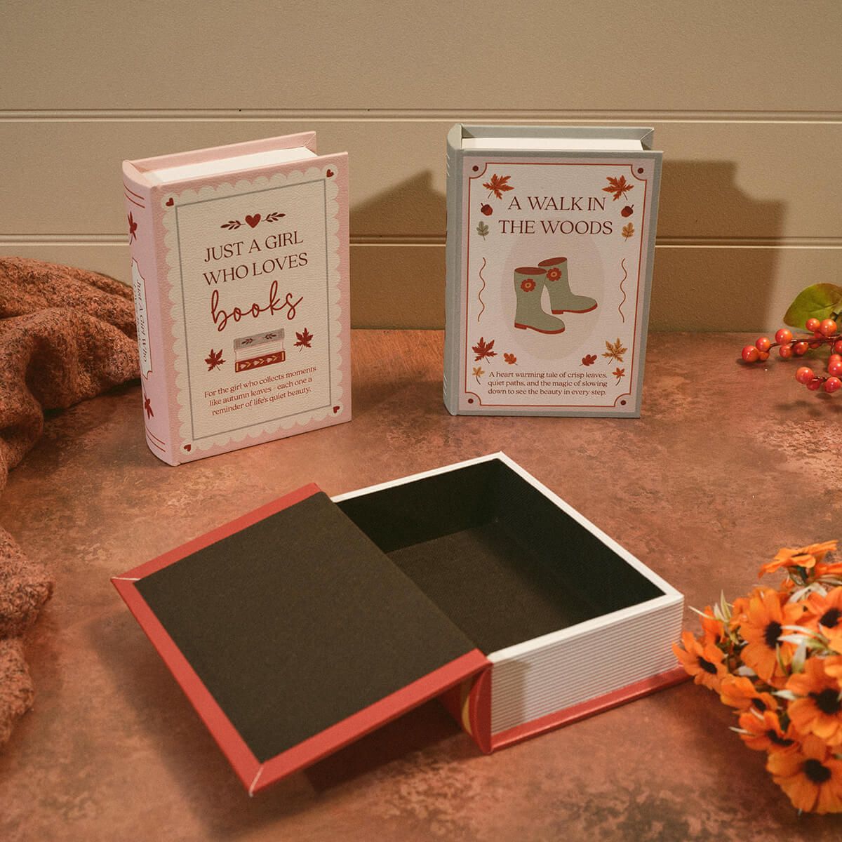 Just A Girl Who Loves Books Faux Book Storage Box