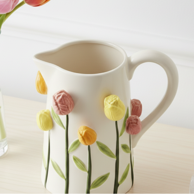 Tulip Ceramic Jug