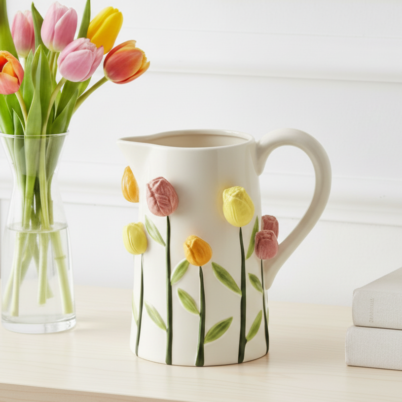 Tulip Ceramic Jug