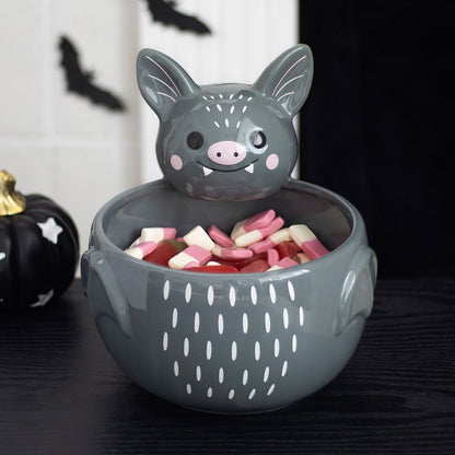 Cute Grey Bat Bowl