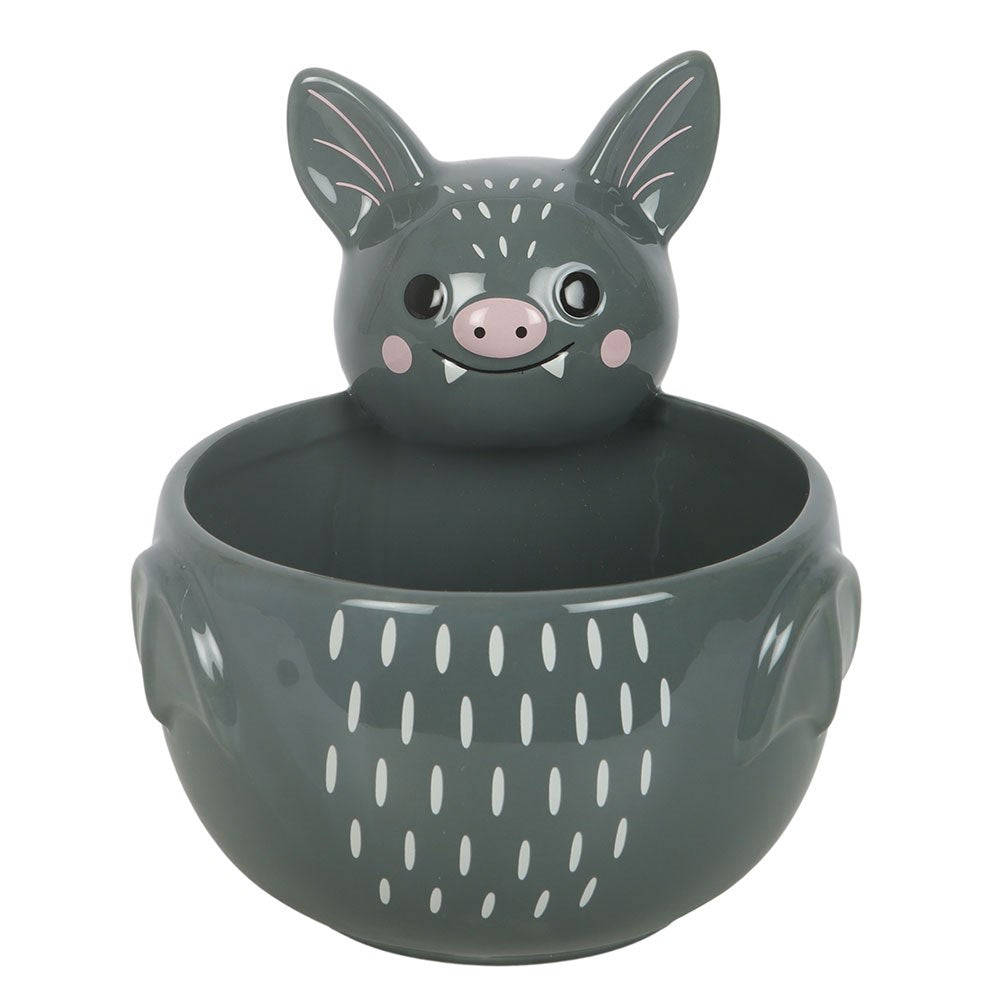 Cute Grey Bat Bowl