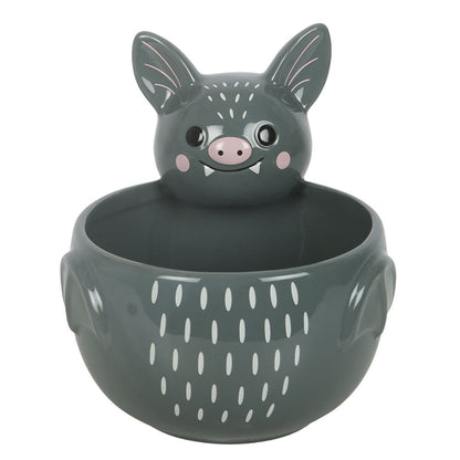 Cute Grey Bat Bowl
