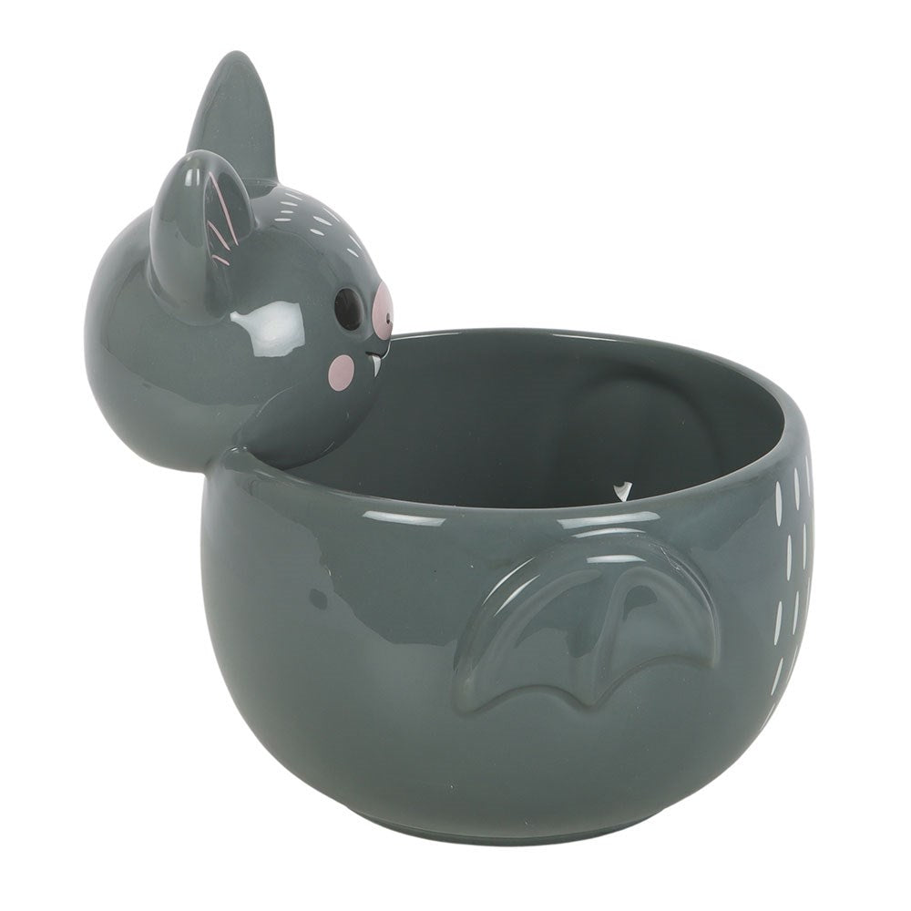 Cute Grey Bat Bowl