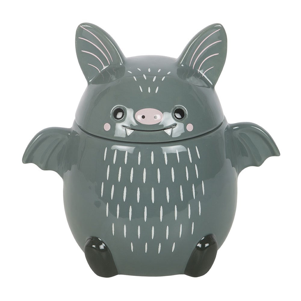 Cute Grey Bat Cookie Jar