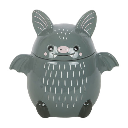Cute Grey Bat Cookie Jar
