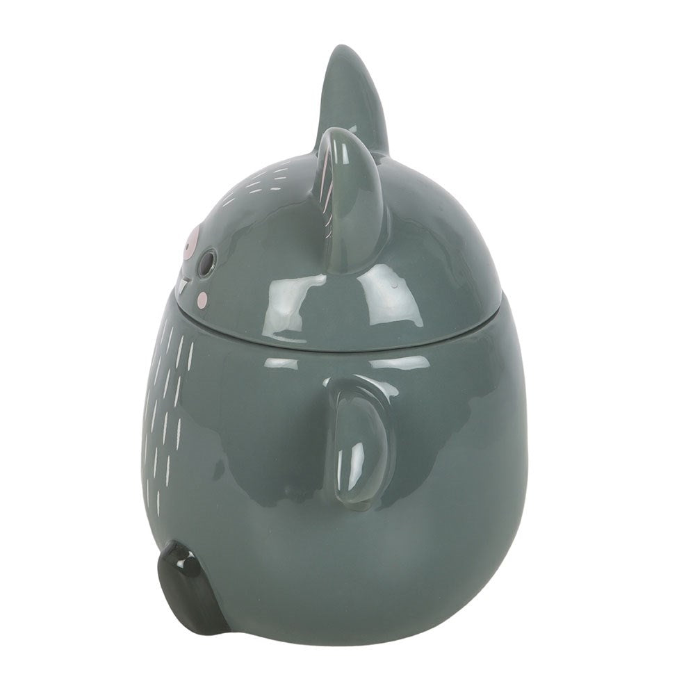 Cute Grey Bat Cookie Jar