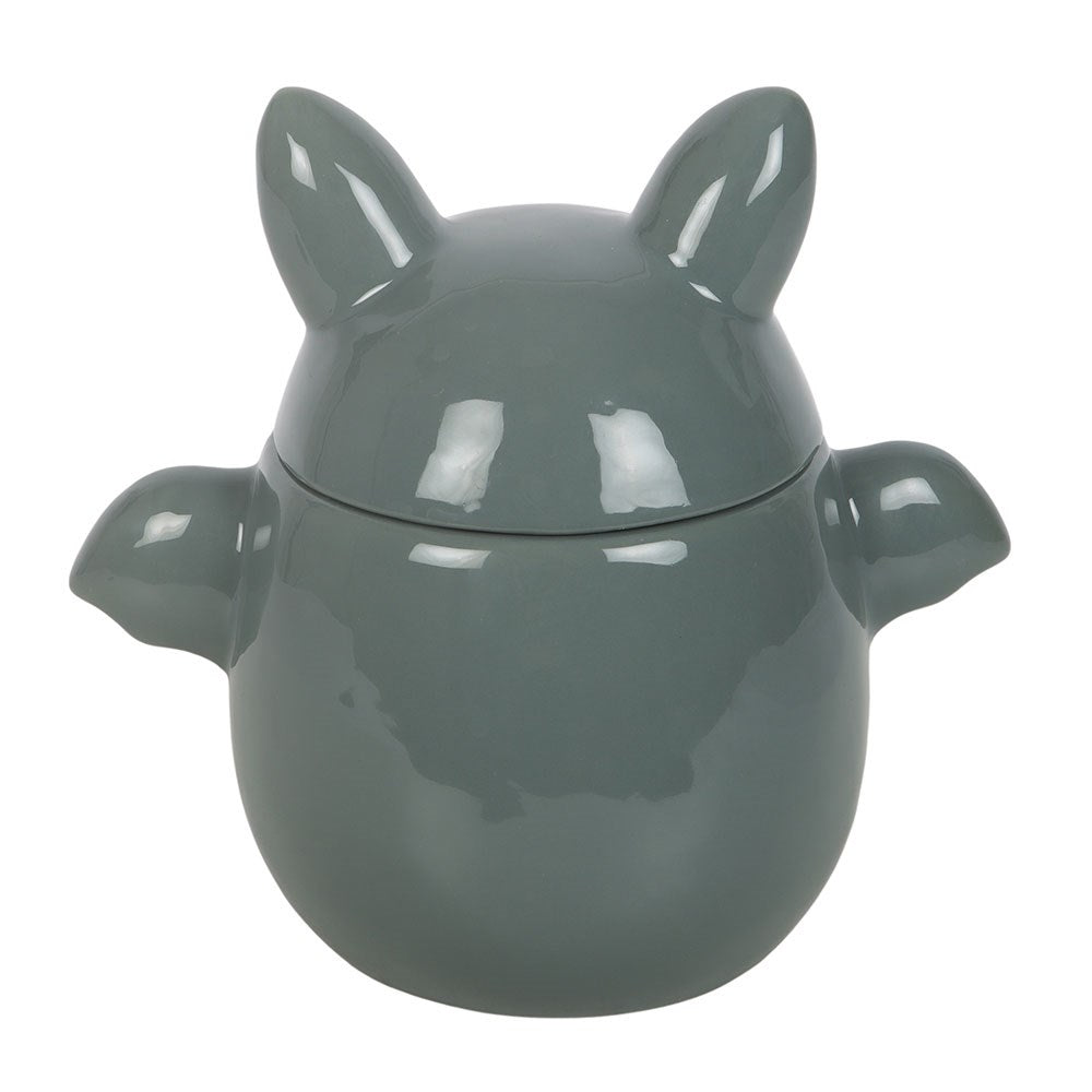 Cute Grey Bat Cookie Jar