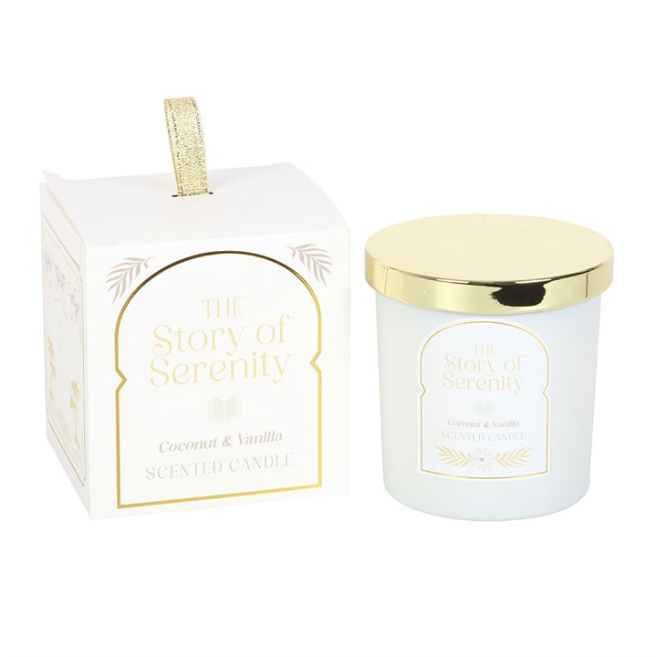 The Story Of Serenity Coconut &amp; Vanilla Scented Candle