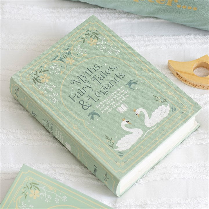 Myths Fairytales &amp; Legends Green Book Shaped Storage Box