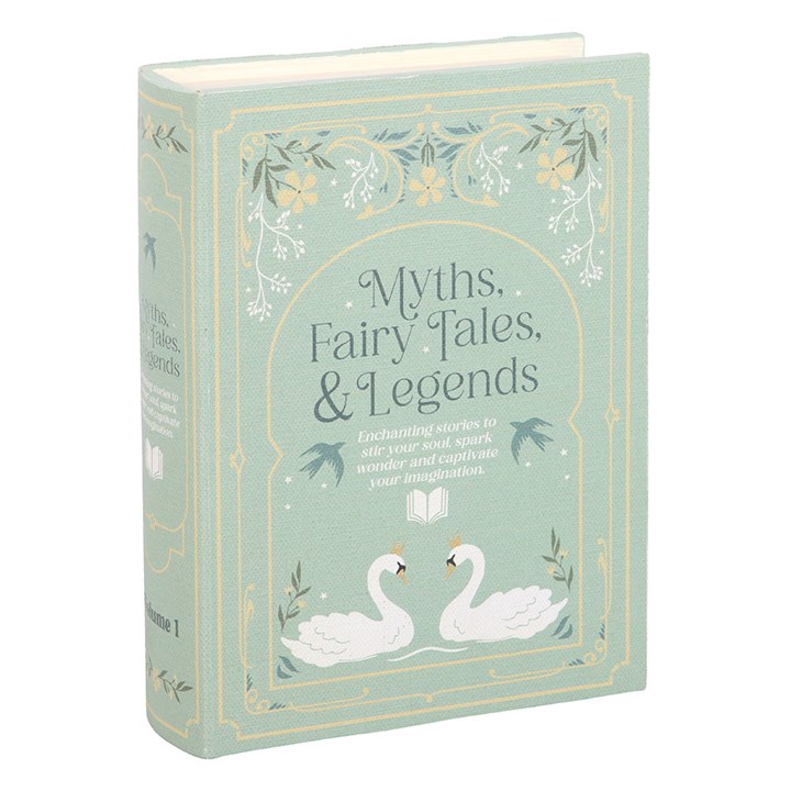 Myths Fairytales &amp; Legends Green Book Shaped Storage Box