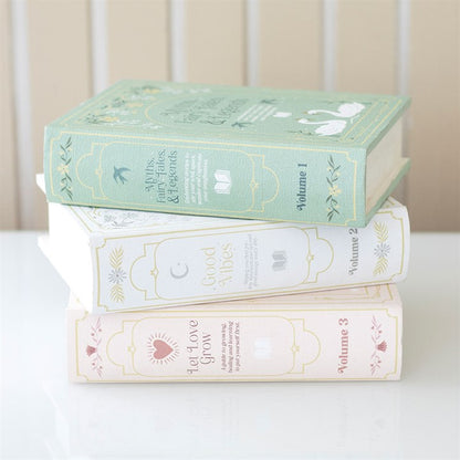 Good Vibes White Book Shaped Storage Box