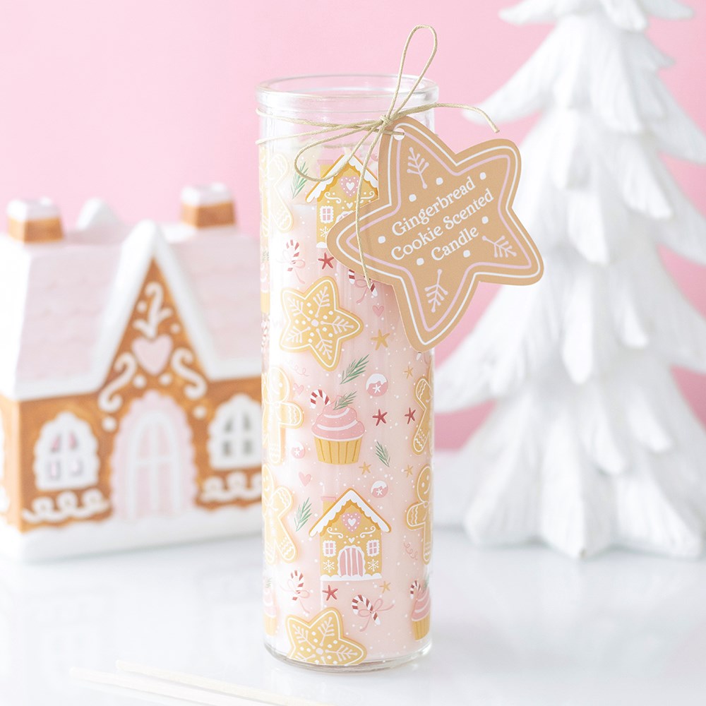 Gingerbread Cookie Tube Candle