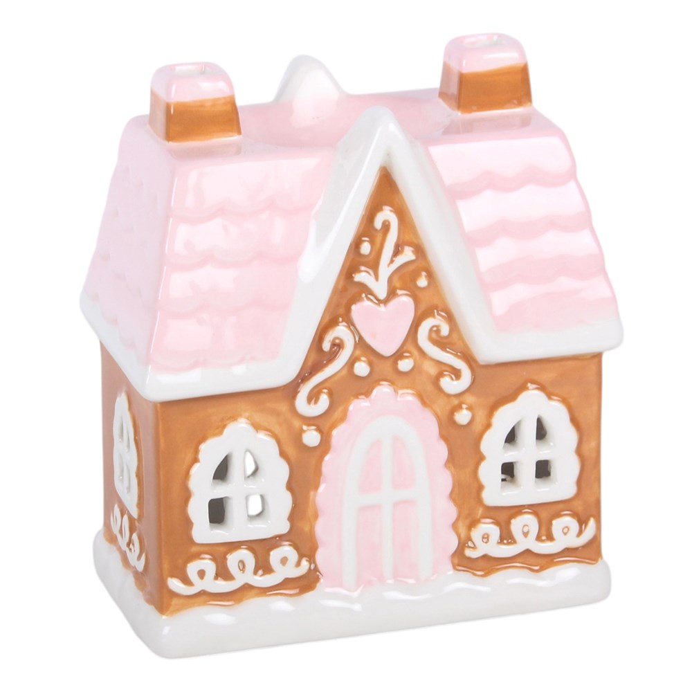 Pink Gingerbread House Oil Burner &amp; Wax Warmer