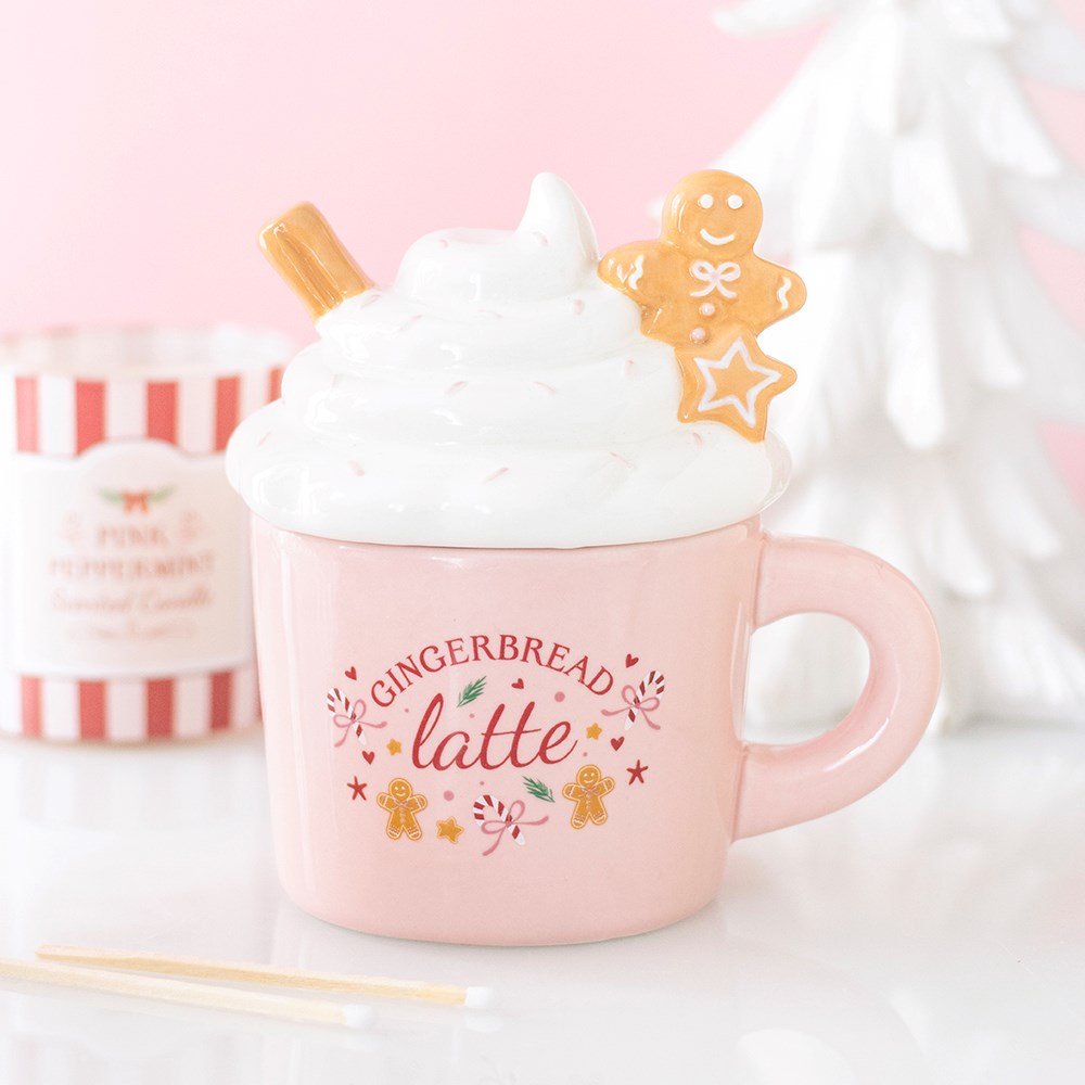 BACK AUG Pink Gingerbread Latte Oil Burner &amp; Wax Warmer