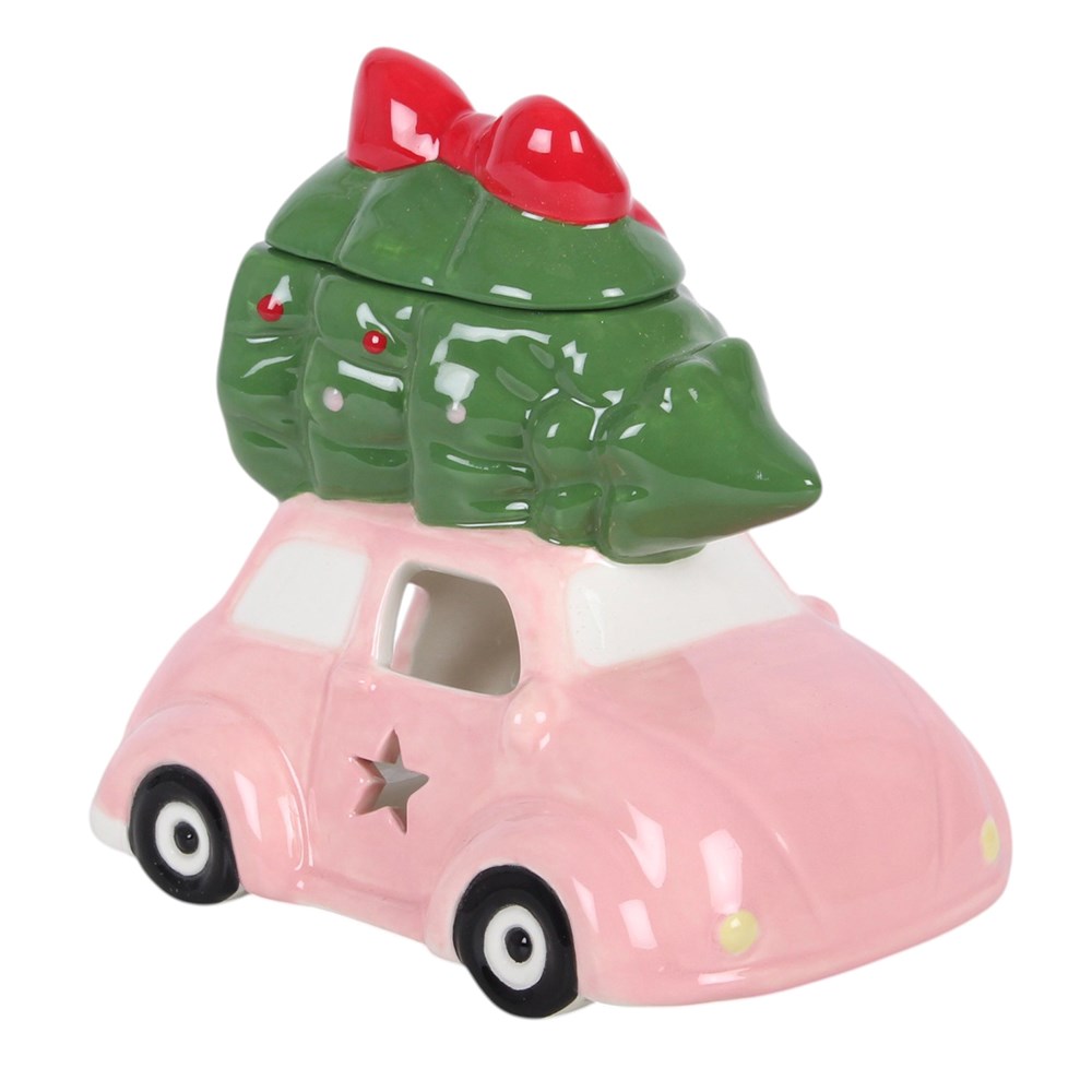 Pink Car With Christmas Tree Oil Burner