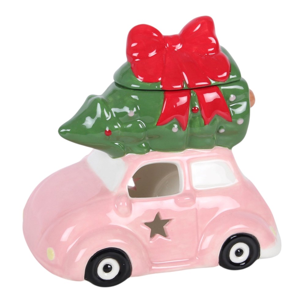 Pink Car With Christmas Tree Oil Burner