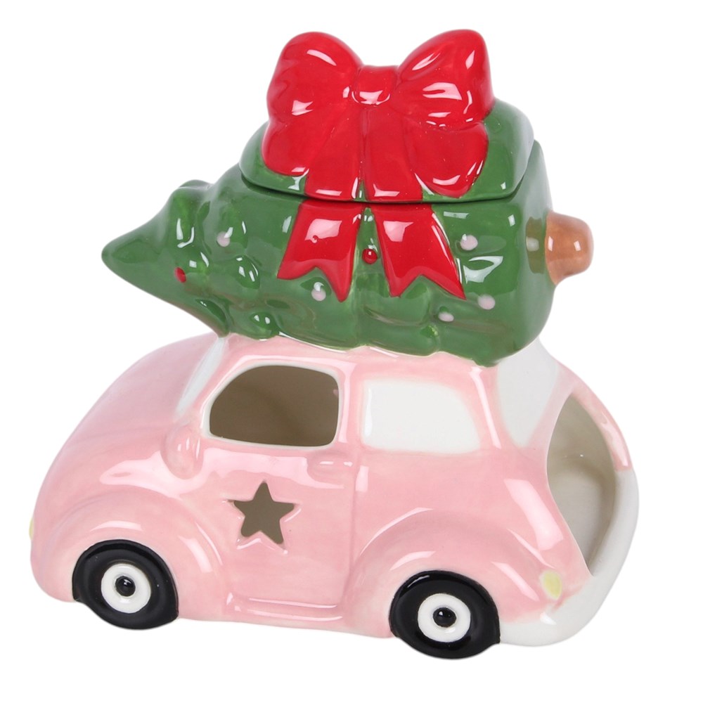 Pink Car With Christmas Tree Oil Burner