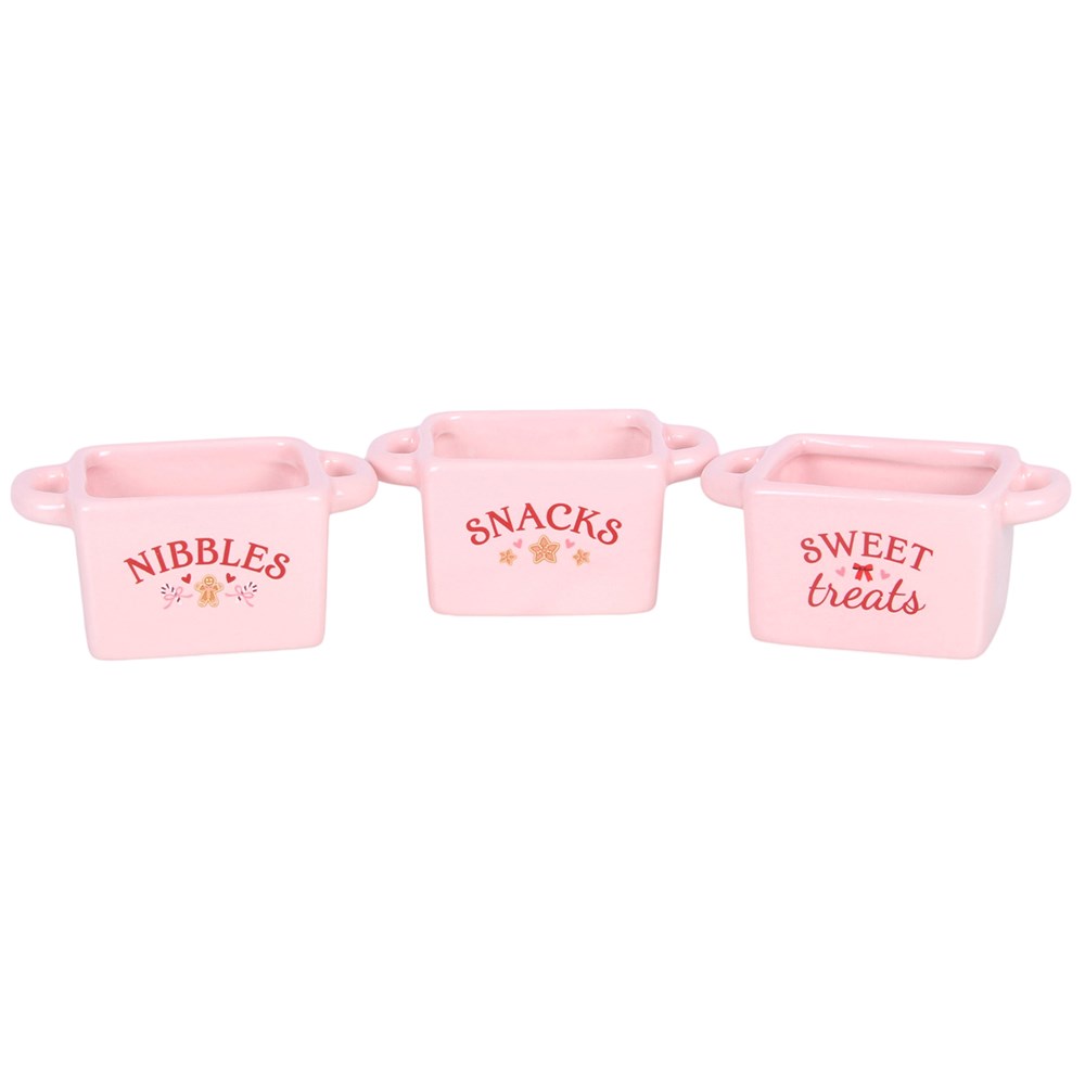 Set of 3 Sugarplum Bakery Snack Bowls