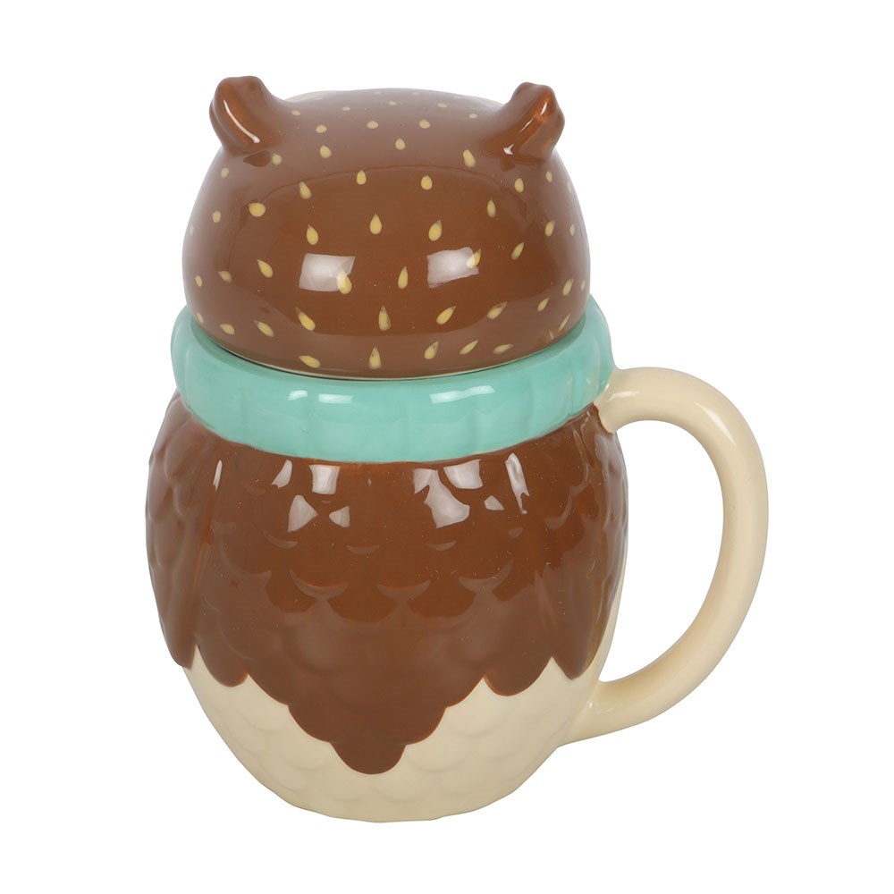 Oilver Owl Lidded Mug