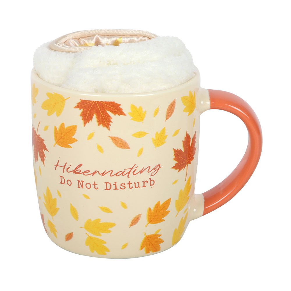 Autumn Hibernation Kit with Mug, Socks &amp; Eye Mask