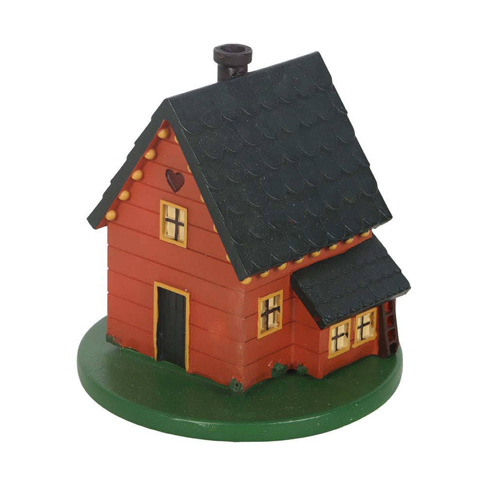 Russett Brown House Incense Cone Burner
