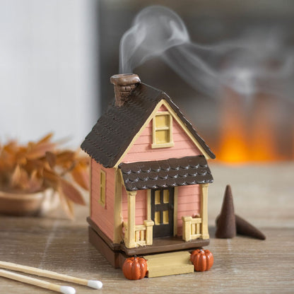 Pink House Incense Cone Burner