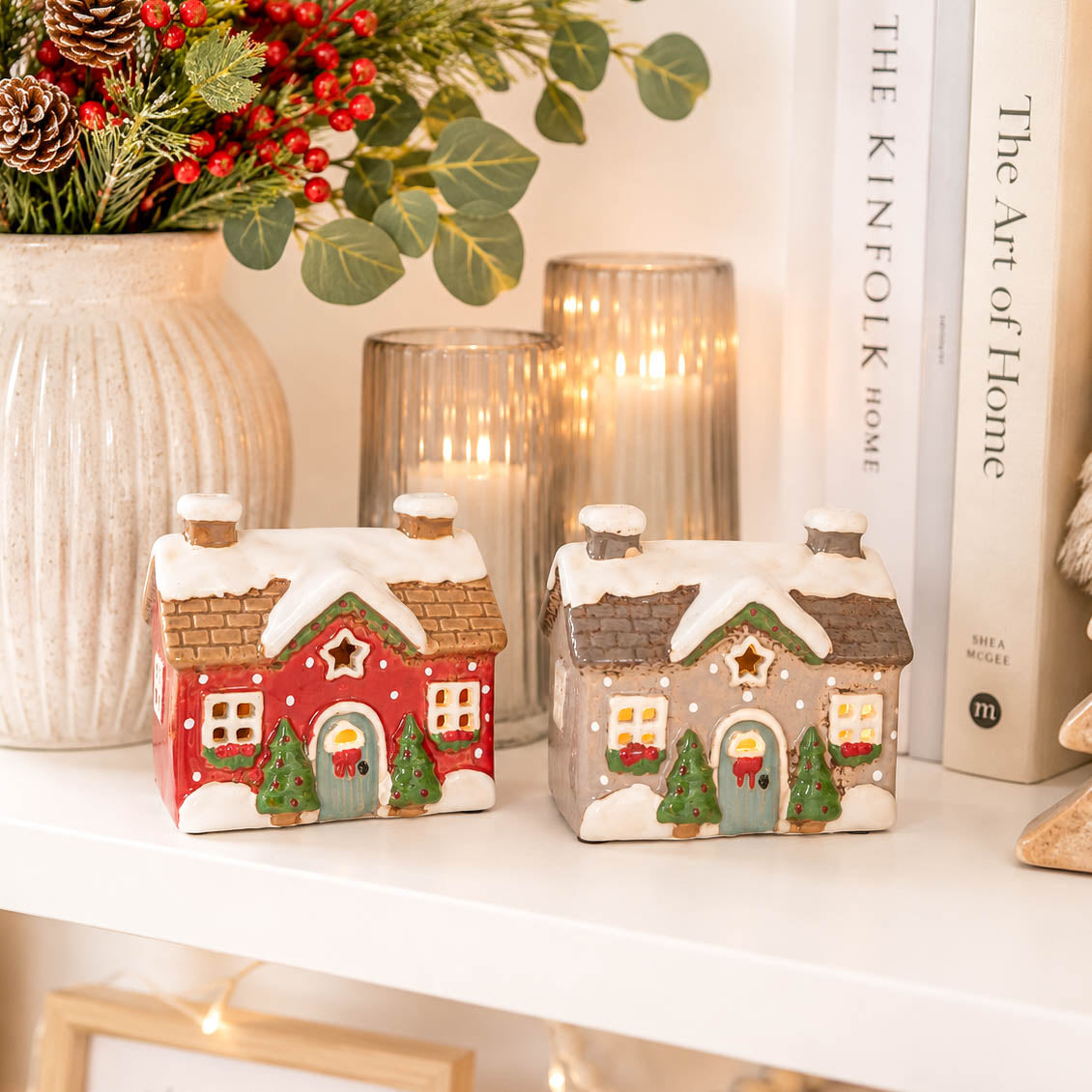 Holly Cottage Small Tealight House