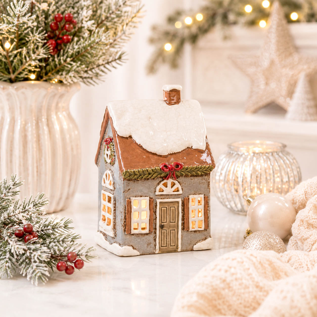 Festive Bow Tealight House