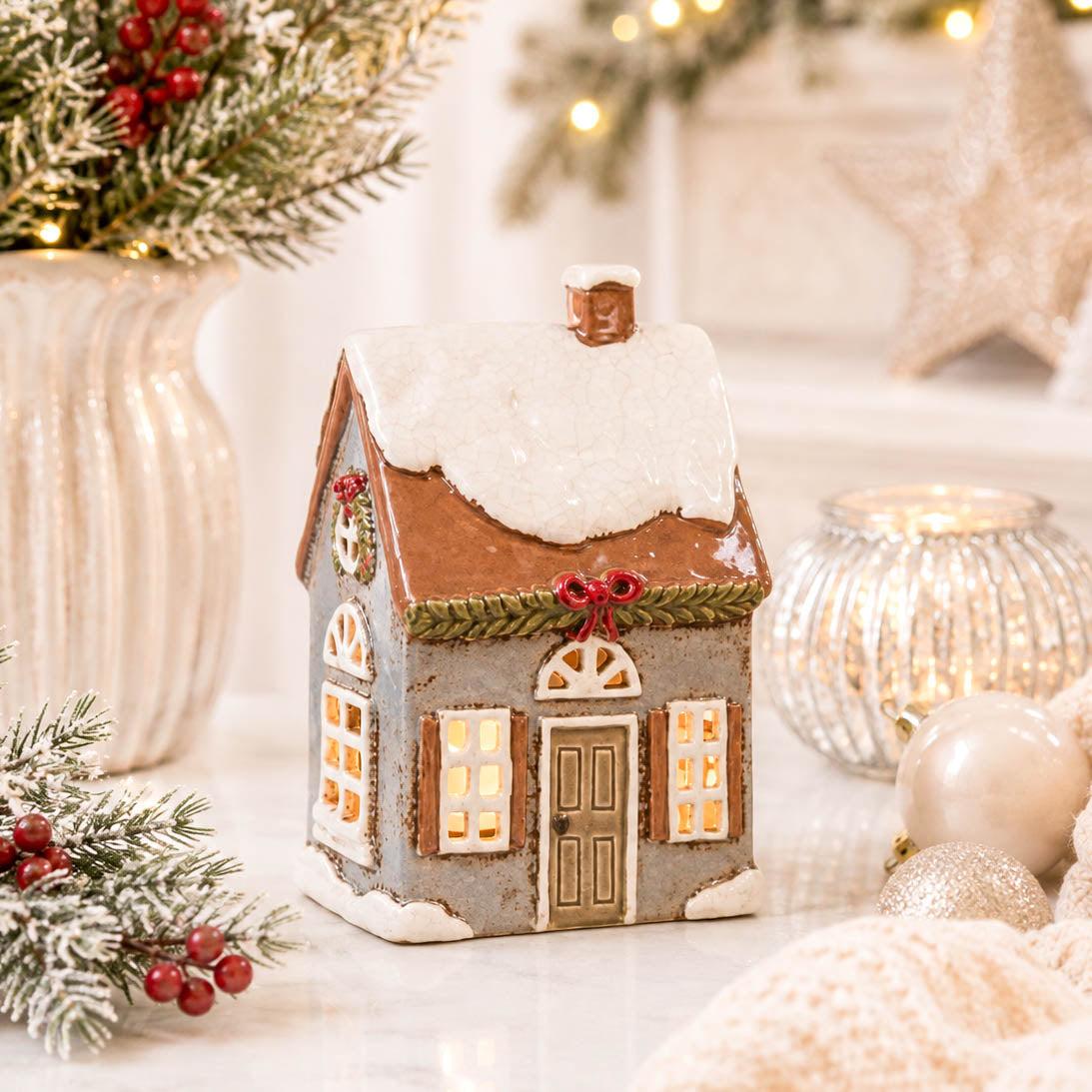 Festive Bow Tealight House