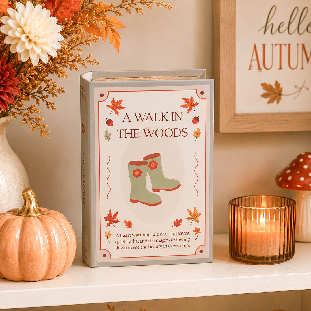 A Walk In The Woods Faux Book Storage Box