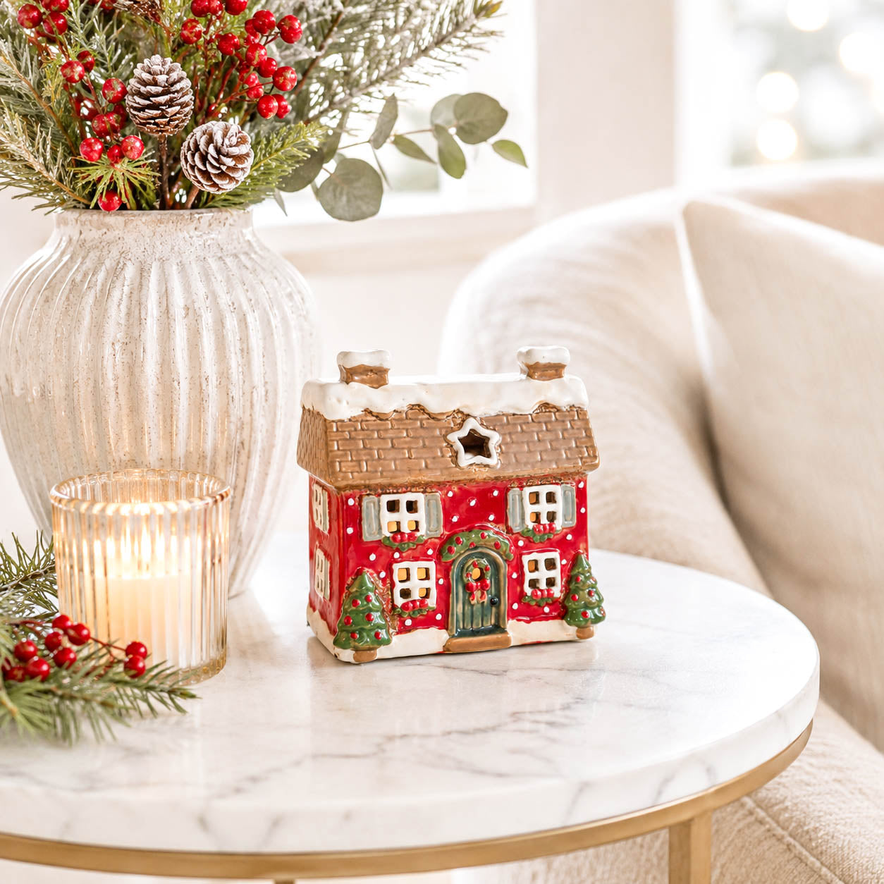 BACK AUG Holly Cottage Wax Warmer House
