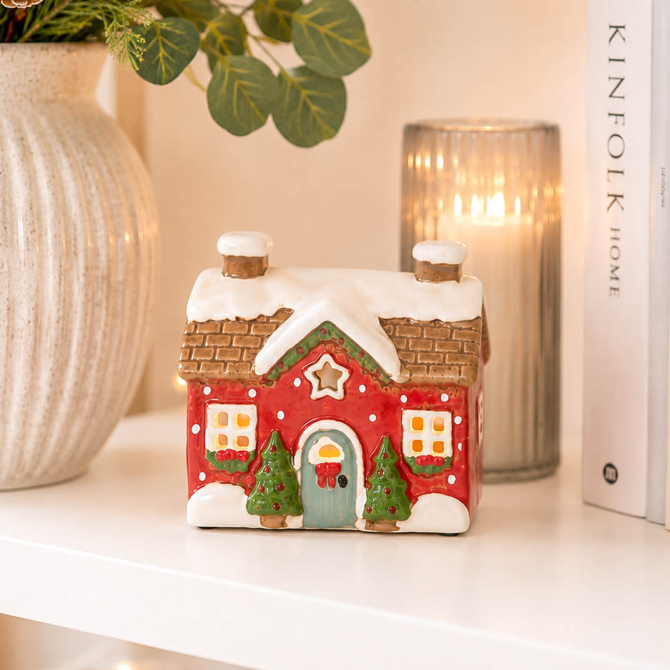 Holly Cottage Small Tealight House