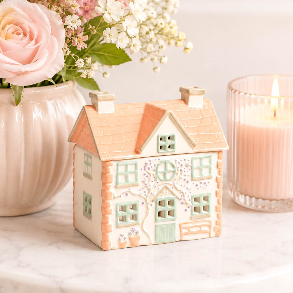 Pastel Cottage Oil Burner &amp; Wax Warmer