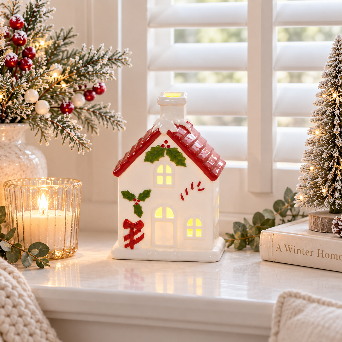 Festive Berries LED House