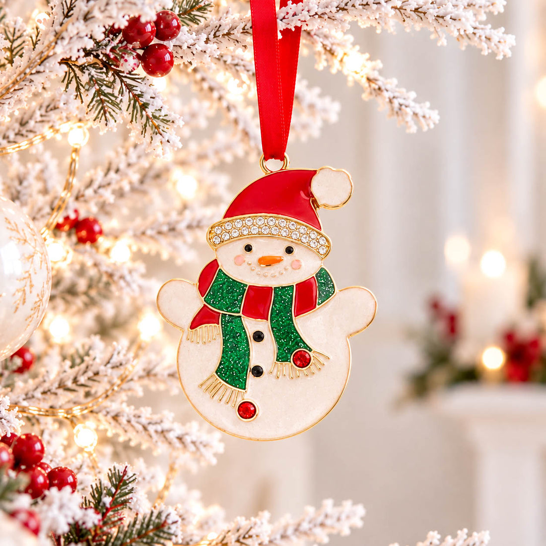 Christmas Treasures Snowman Tree Hanger