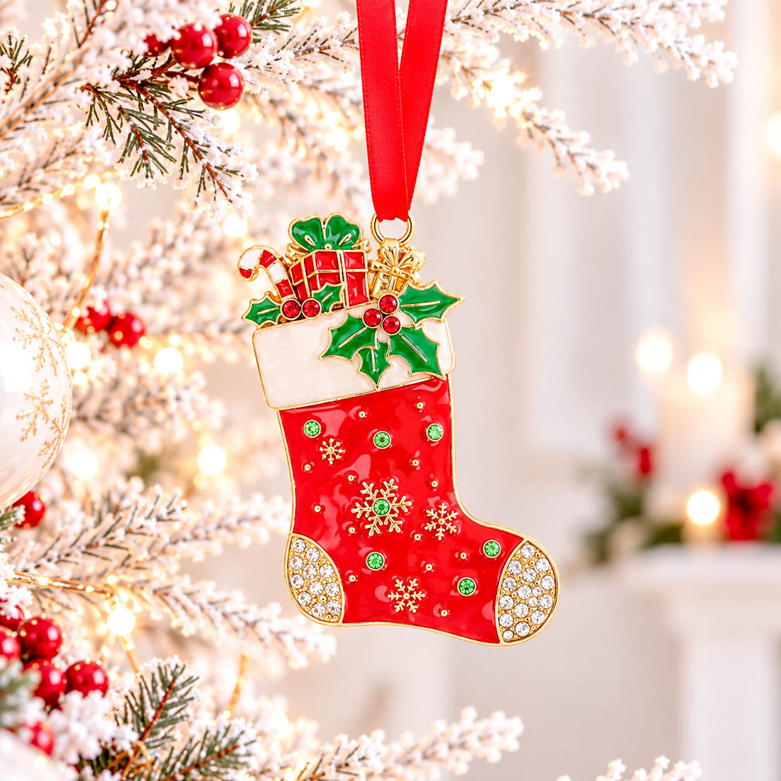Christmas Treasures Stocking Tree Hanger