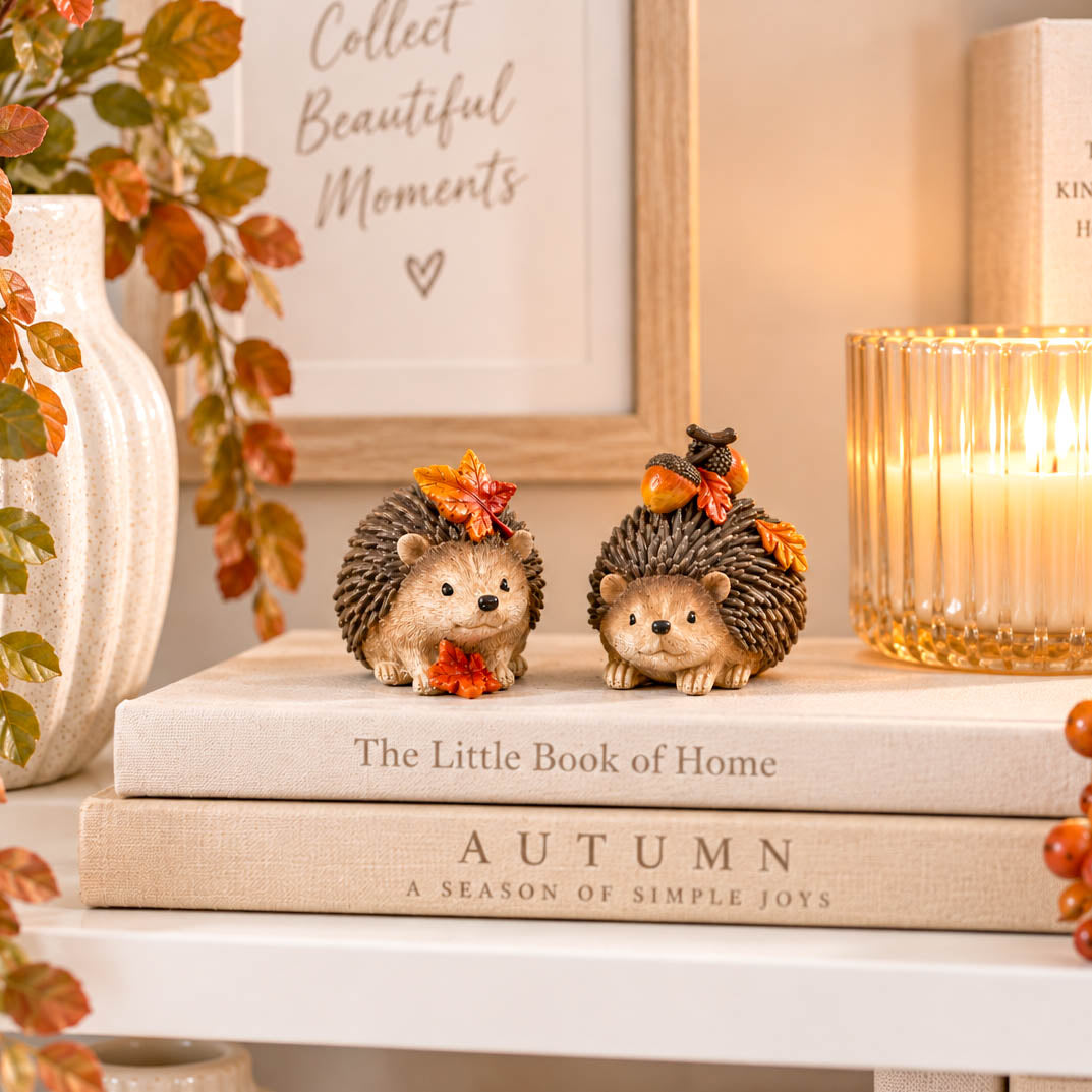 BACK SEPT Small Harvest Hedgehog Set of 2