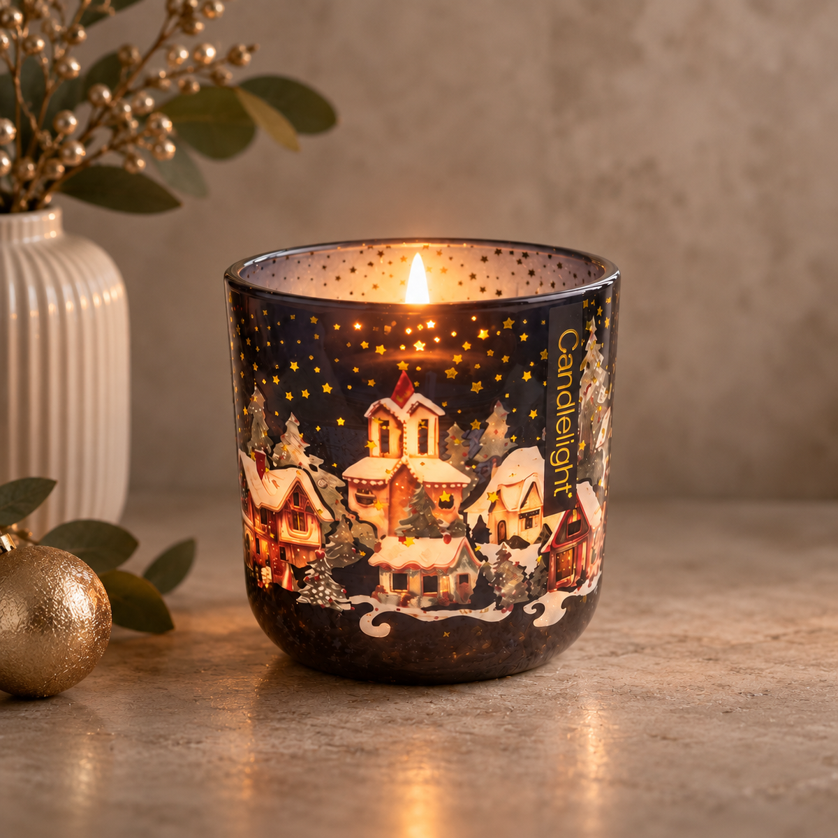 Starlit Night Sweet Frankincense LED Christmas Candle