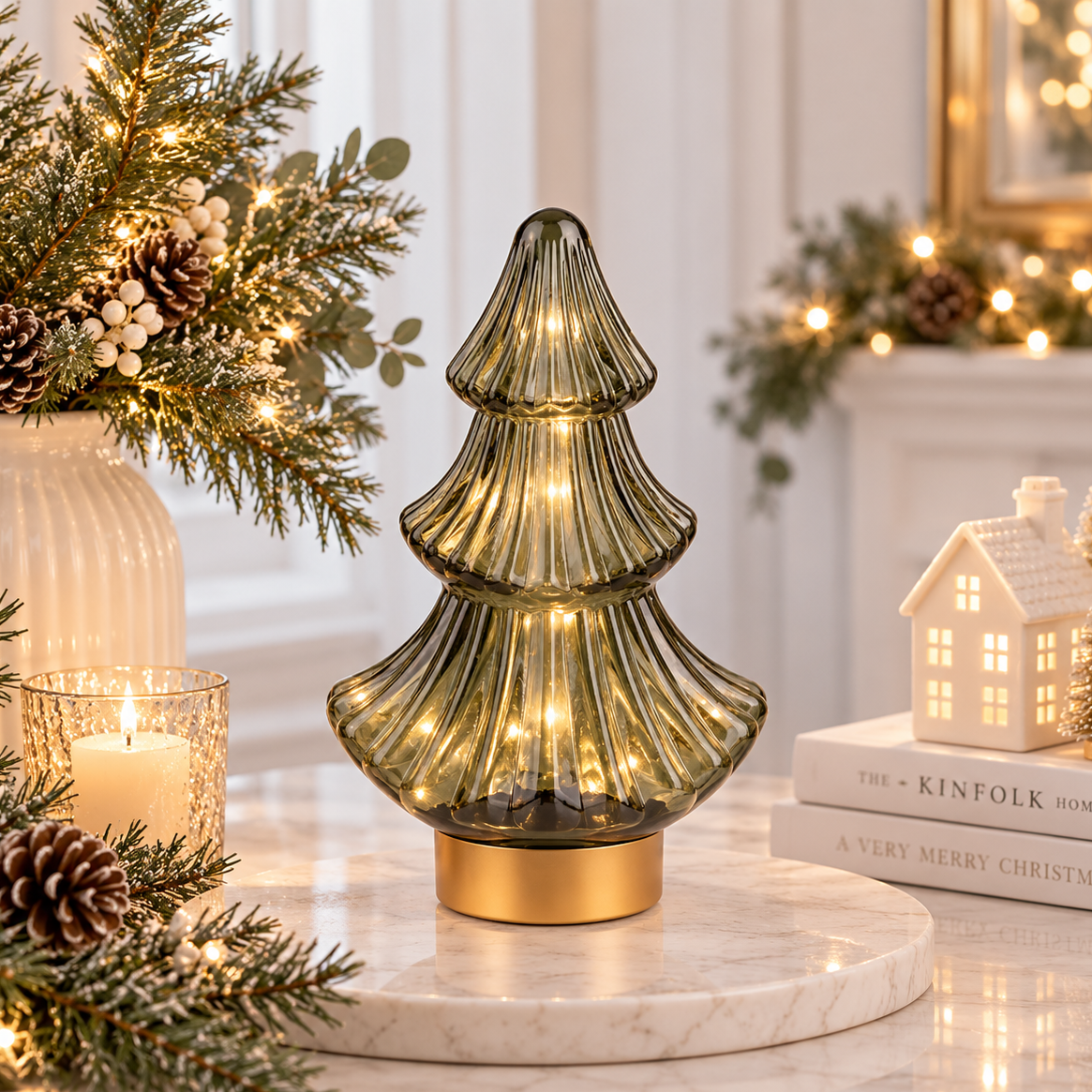 Green Christmas Tree Lamp