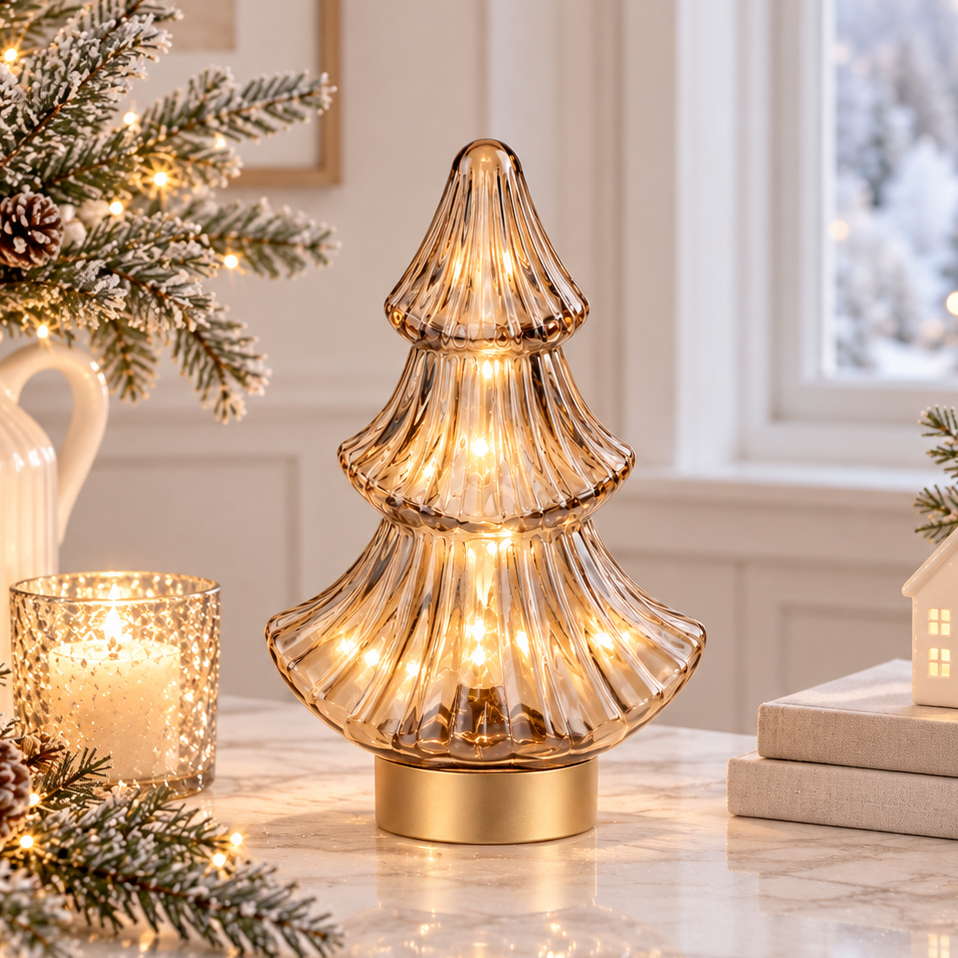 Champagne Gold Christmas Tree Lamp