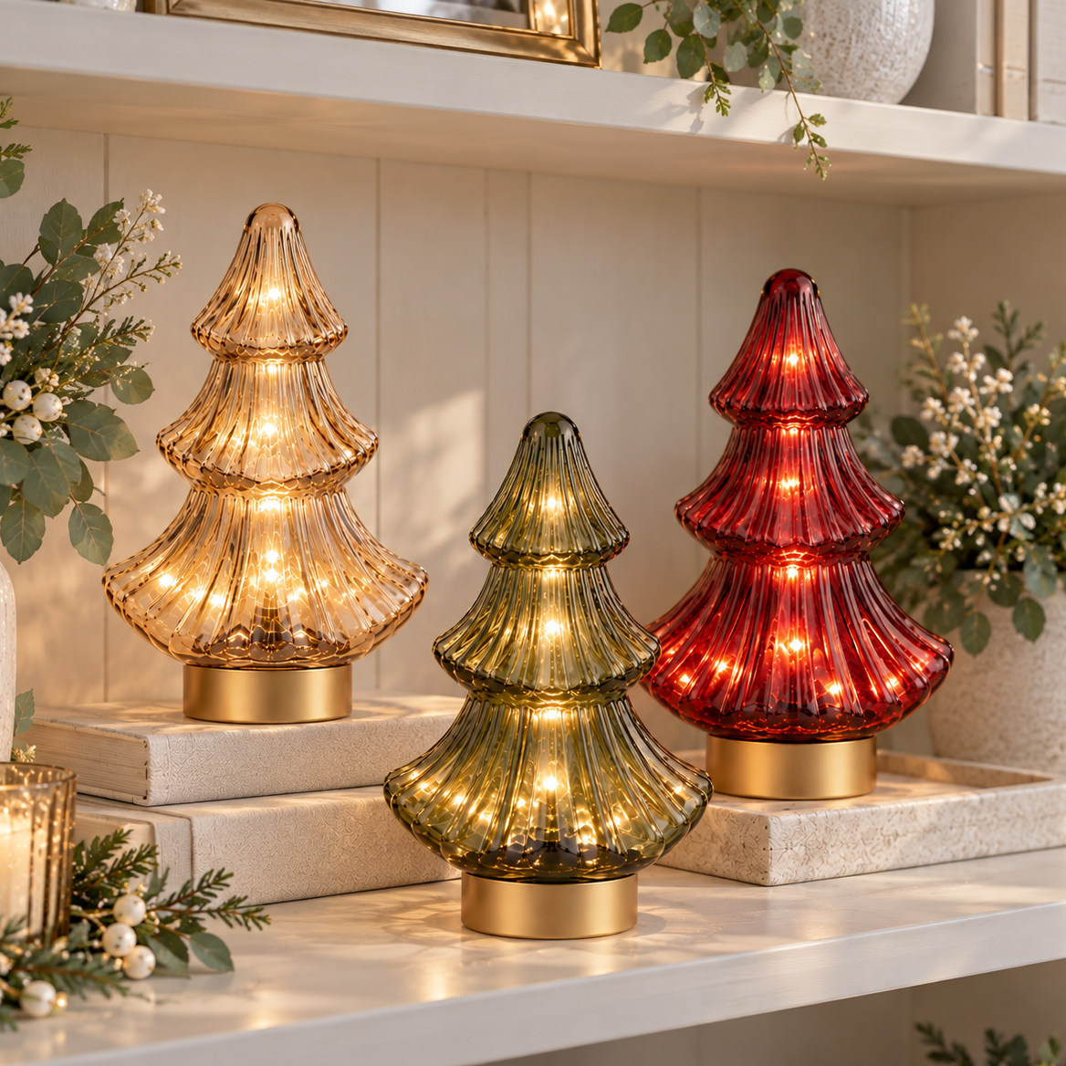 Champagne Gold Christmas Tree Lamp