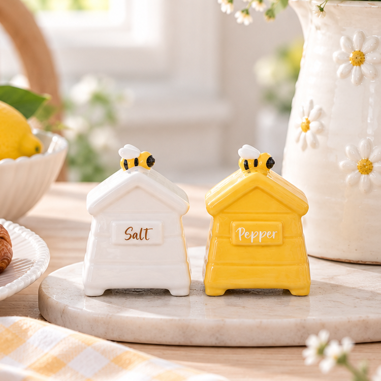 Beehive Salt &amp; Pepper Shakers