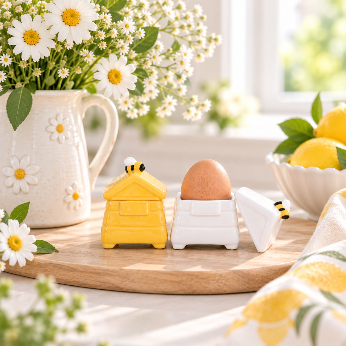 Beehive Egg Cups Set of 2