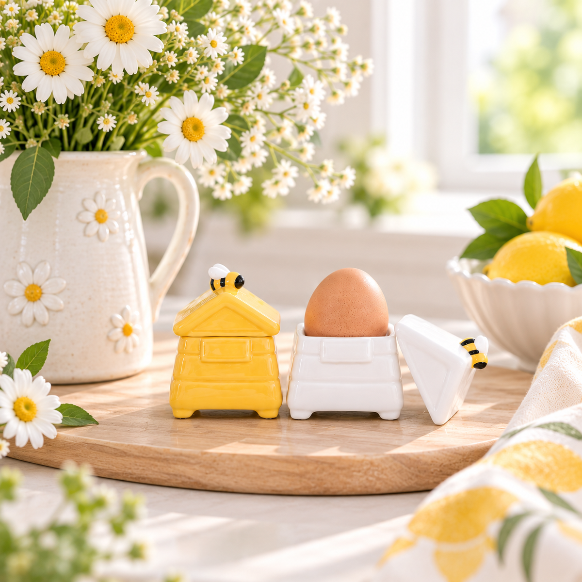 Beehive Egg Cups Set of 2