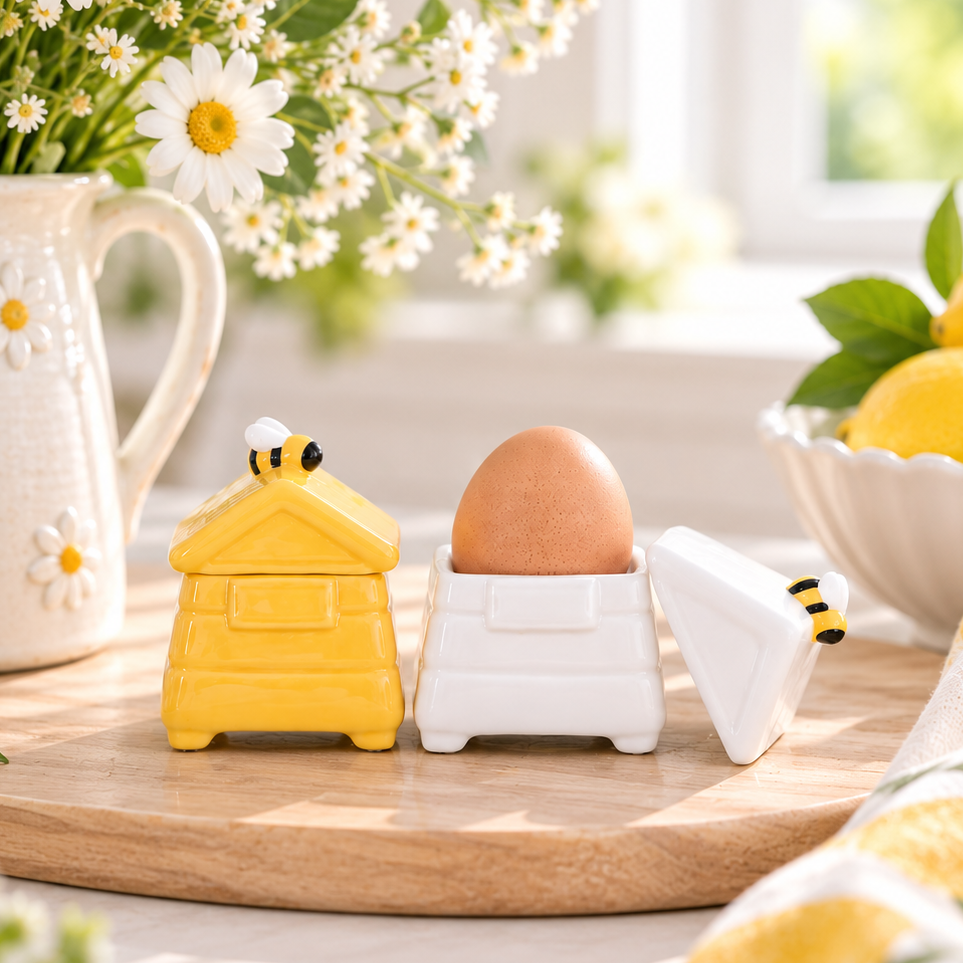 Beehive Egg Cups Set of 2