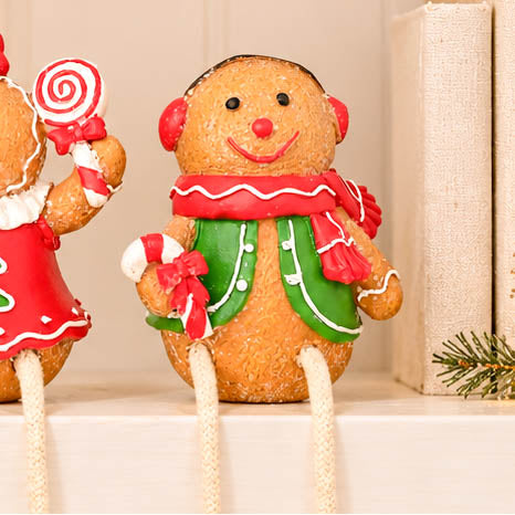 Gingerbread Figure Shelf Sitter