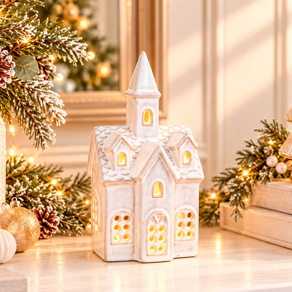 Festive Ceramic LED Church
