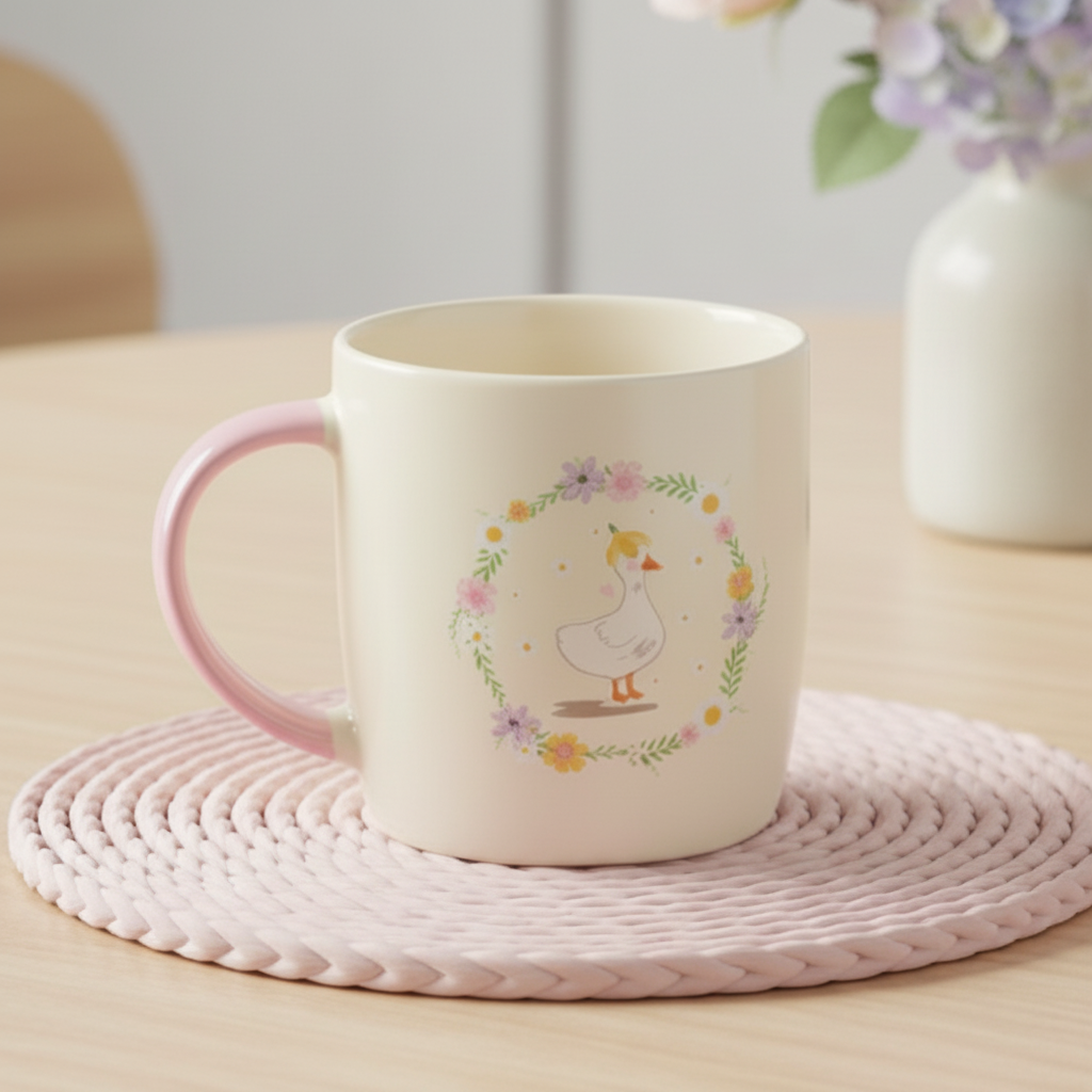 Floral Duck Mug