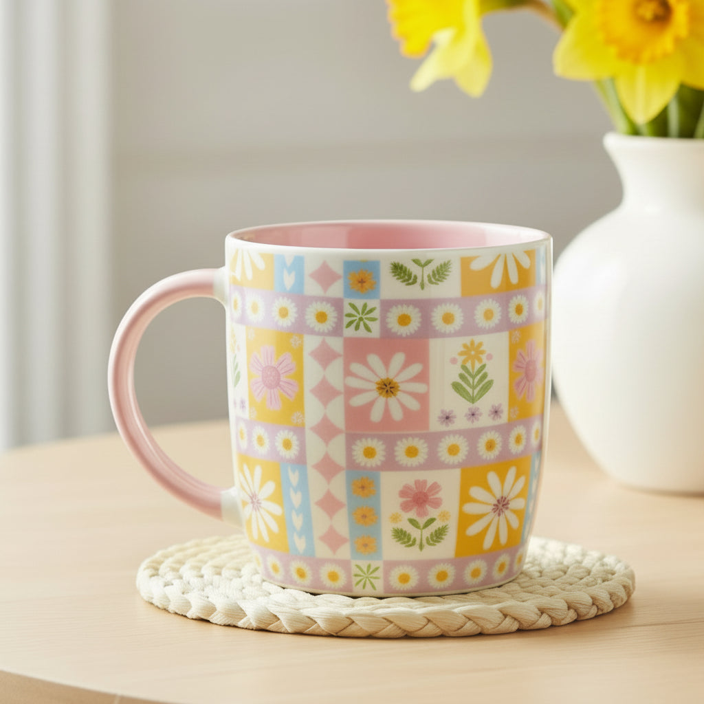 Floral Patchwork Mug